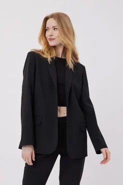 Dames blazer zwart