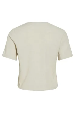 Dames blouse korte mouw bruin