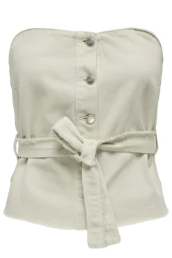 Dames blouse korte mouw ecru
