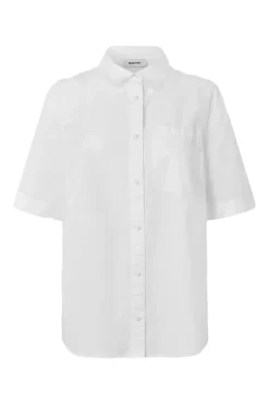 Dames blouse korte mouw ecru