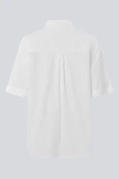 Dames blouse korte mouw ecru