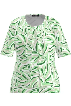 Dames blouse korte mouw groen