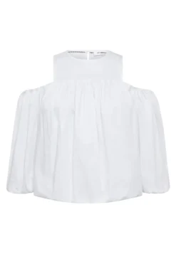 Dames blouse korte mouw wit