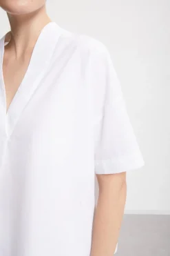 Dames blouse korte mouw wit