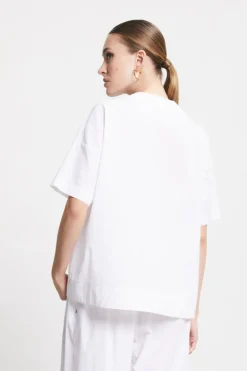 Dames blouse korte mouw wit