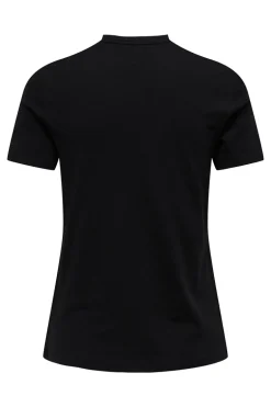 Dames blouse korte mouw zwart