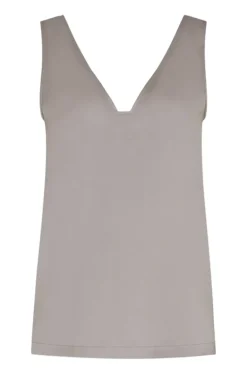 Dames blouse lange mouw bruin