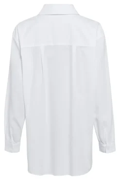 Dames blouse lange mouw blauw