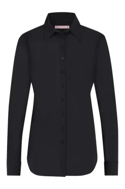 Dames blouse lange mouw blauw