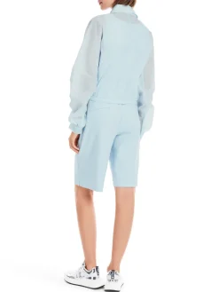 Dames blouse lange mouw blauw