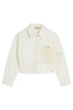 Dames blouse lange mouw ecru