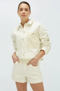 Dames blouse lange mouw ecru