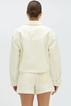 Dames blouse lange mouw ecru