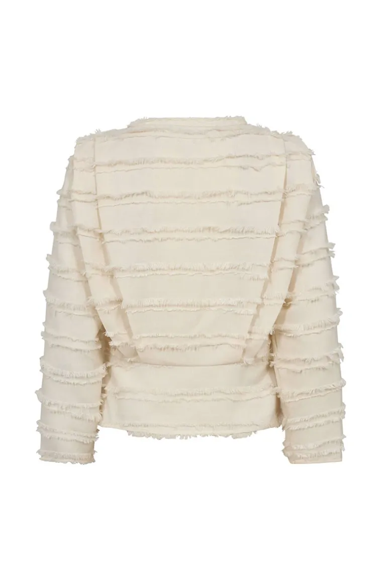 Dames blouse lange mouw ecru