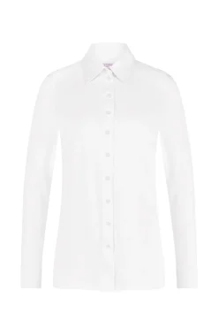Dames blouse lange mouw ecru