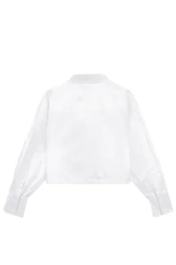 Dames blouse lange mouw ecru