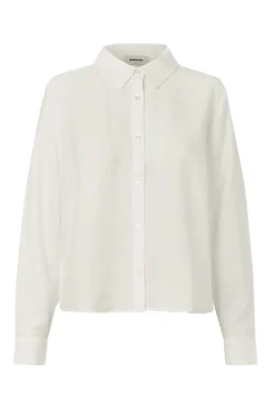 Dames blouse lange mouw ecru