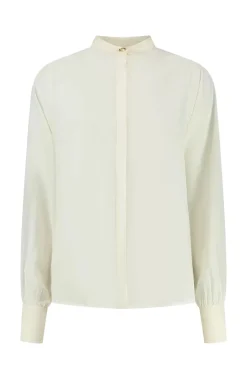 Dames blouse lange mouw ecru