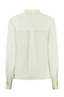 Dames blouse lange mouw ecru