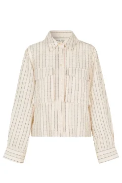 Dames blouse lange mouw ecru