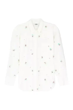 Dames blouse lange mouw ecru