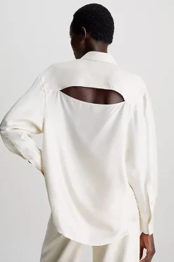 Dames blouse lange mouw ecru