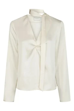 Dames blouse lange mouw ecru