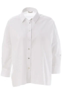 Dames blouse lange mouw ecru