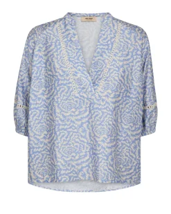 Dames blouse lange mouw ecru