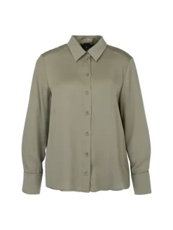 Dames blouse lange mouw groen