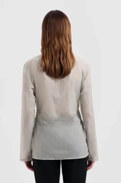 Dames blouse lange mouw groen