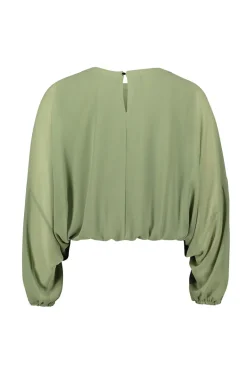 Dames blouse lange mouw groen