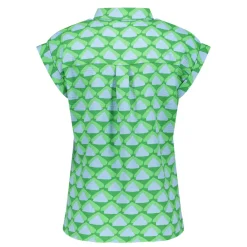 Dames blouse lange mouw groen