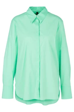 Dames blouse lange mouw groen