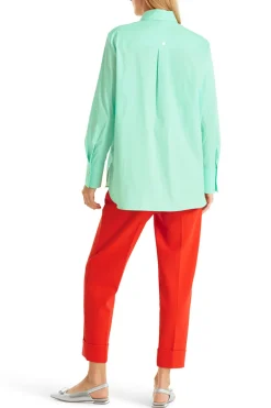 Dames blouse lange mouw groen