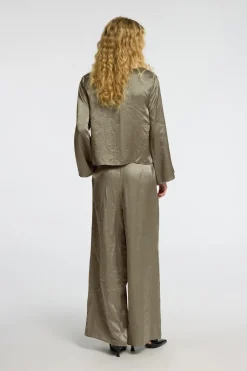 Dames blouse lange mouw groen