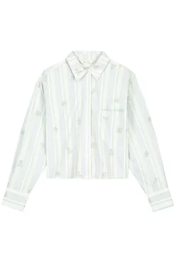 Dames blouse lange mouw groen
