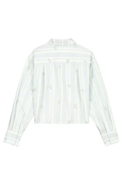 Dames blouse lange mouw groen