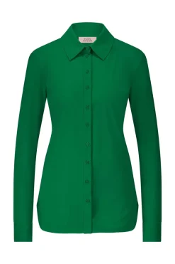 Dames blouse lange mouw groen