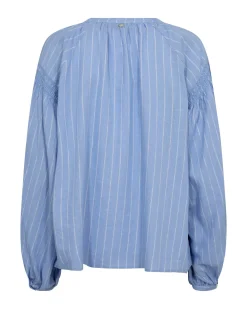 Dames blouse lange mouw paars