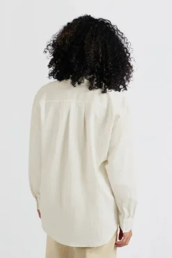Dames blouse lange mouw paars