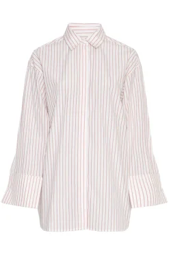 Dames blouse lange mouw rood