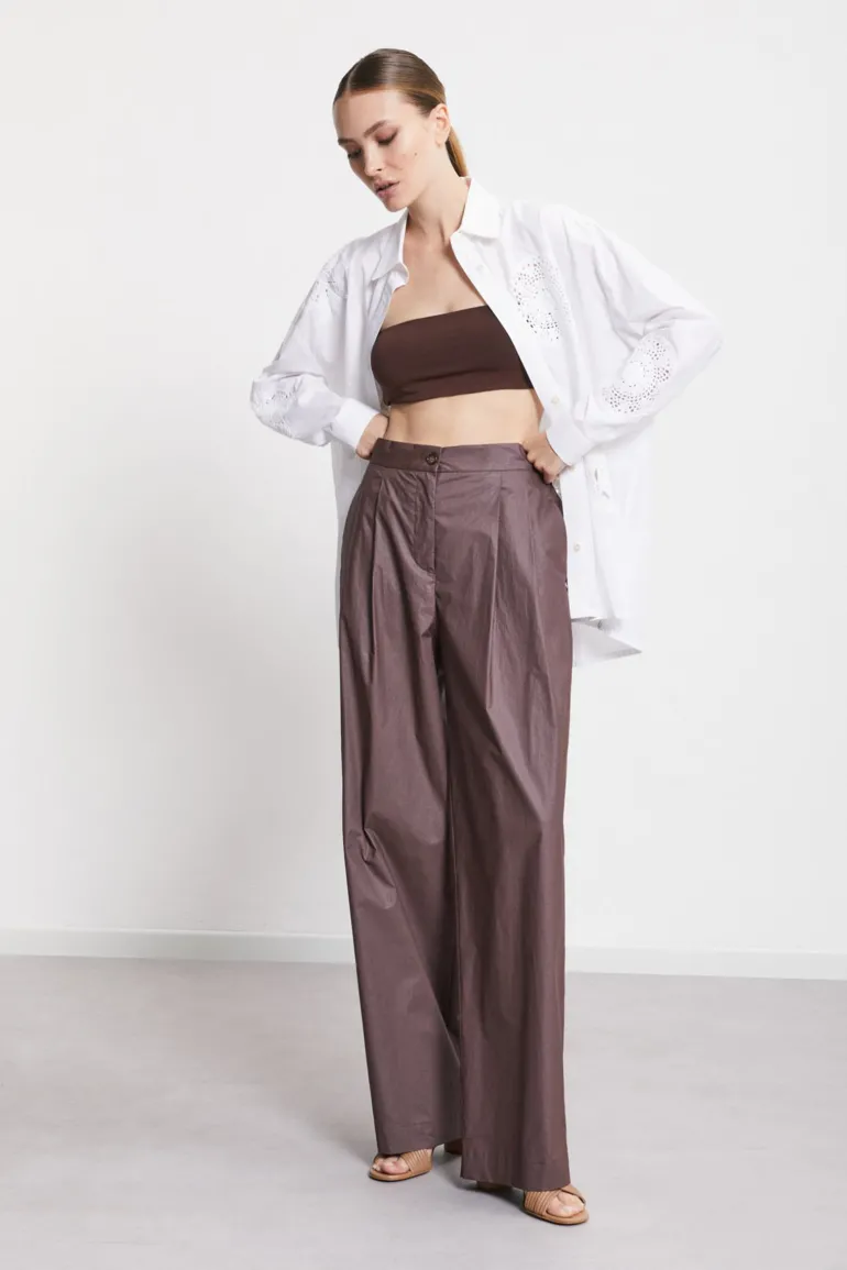 Dames blouse lange mouw wit
