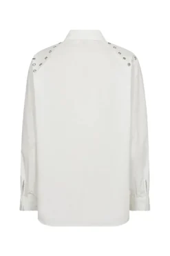 Dames blouse lange mouw wit