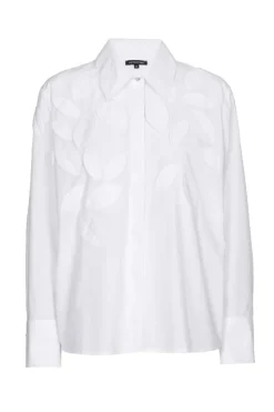 Dames blouse lange mouw wit