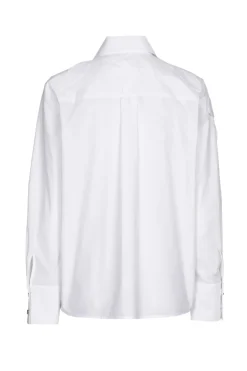 Dames blouse lange mouw wit