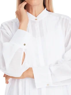 Dames blouse lange mouw wit