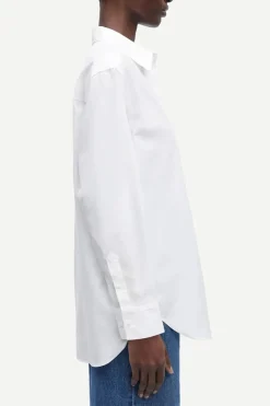 Dames blouse lange mouw wit