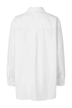 Dames blouse lange mouw wit