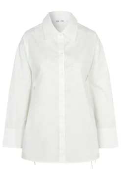 Dames blouse lange mouw wit